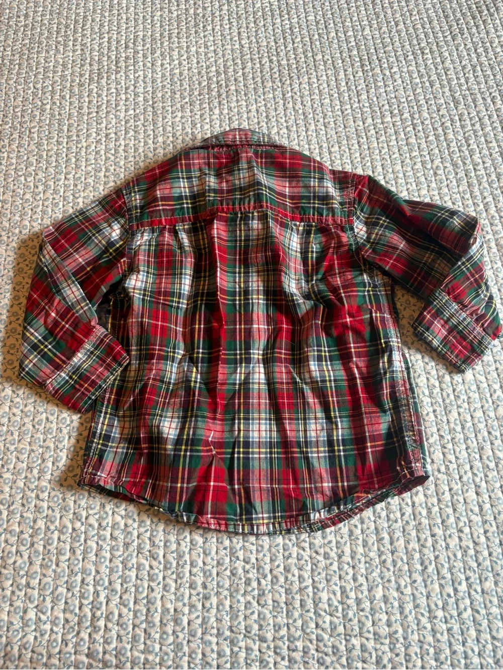 OshKosh B'gosh Plaid Button Down Long Sleeve Shirt 2 Toddler